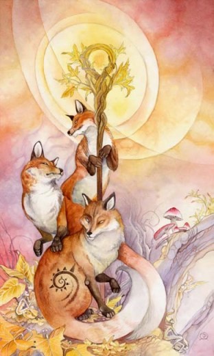 Shadowscapes Tarot. Трактовки, значение карт. Масть Жезлов