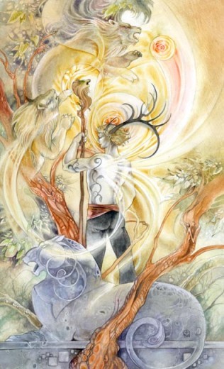 Shadowscapes Tarot. Трактовки, значение карт. Масть Жезлов