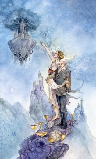 Shadowscapes Tarot. Трактовки, значение карт. Масть Кубков