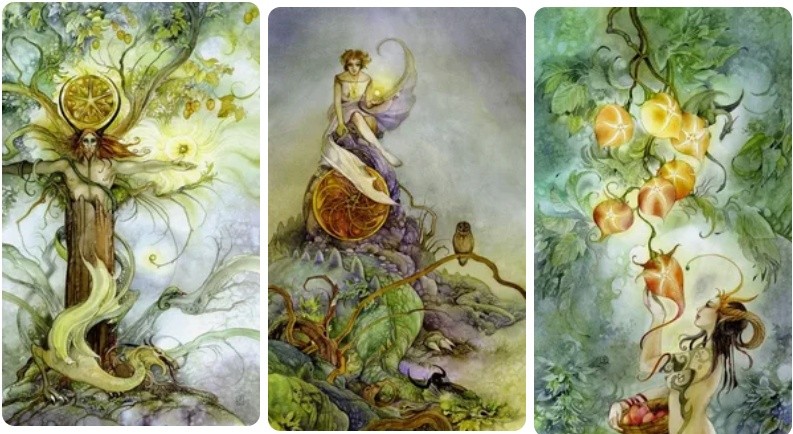 Shadowscapes Tarot. Трактовки, значение карт. Масть Пентаклей