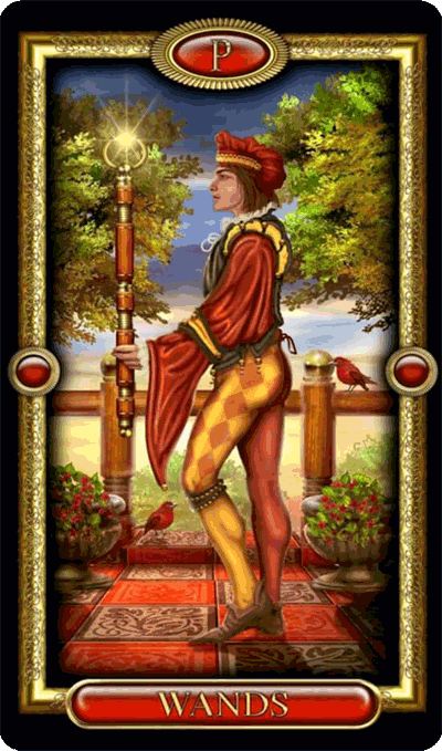 Позолоченное Таро Чиро Марчетти (Gilded Tarot by Ciro Marchetti). Трактовки. Масть жезлов