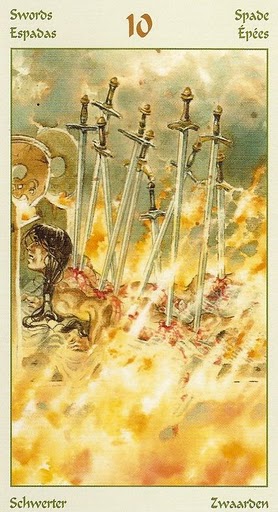 Таро Викингов (Vikings Tarot). Значение карт, трактовки. Масть мечей