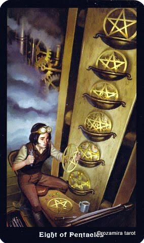 Стимпанк Таро (Steampunk Tarot). Значение карт, трактовки. Масть пентаклей