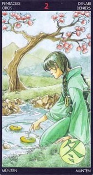 Таро Манга. Значение карт, трактовки. Масть пентаклей