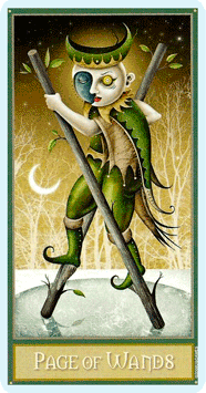 Таро Безумной луны. Значение карт, трактовки. Масть жезлов