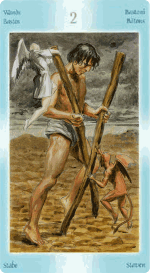 Таро Ангелов хранителей. Значение карт, трактовки. Масть жезлов