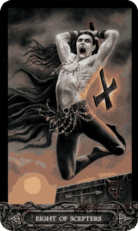 Таро Вампиров Фантасмагория. Значение карт, трактовки. Масть жезлов