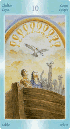 Таро Ангелов хранителей. Значение карт, трактовки. Масть кубков