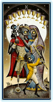 Таро Безумной луны. Значение карт, трактовки. Масть кубков