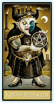 Таро Безумной луны. Значение карт, трактовки. Масть пентаклей