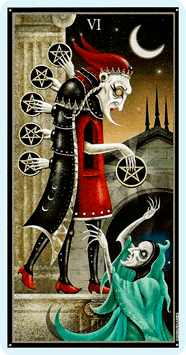Таро Безумной луны. Значение карт, трактовки. Масть пентаклей