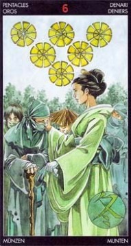 Таро Манга. Значение карт, трактовки. Масть пентаклей