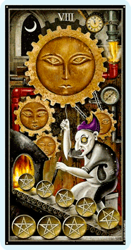 Таро Безумной луны. Значение карт, трактовки. Масть пентаклей