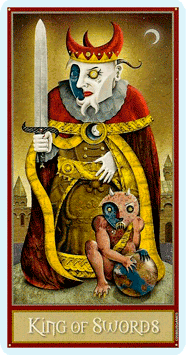 Таро Безумной луны. Значение карт, трактовки. Масть мечей