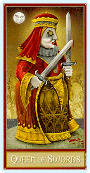 Таро Безумной луны. Значение карт, трактовки. Масть мечей