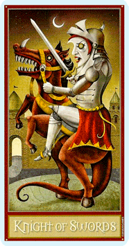 Таро Безумной луны. Значение карт, трактовки. Масть мечей