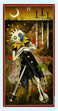 Таро Безумной луны. Значение карт, трактовки. Масть мечей