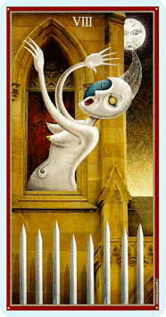 Таро Безумной луны. Значение карт, трактовки. Масть мечей