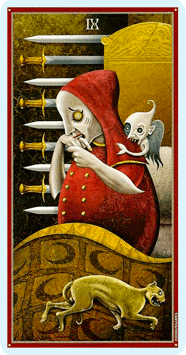 Таро Безумной луны. Значение карт, трактовки. Масть мечей