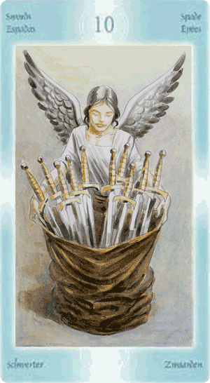 Таро Ангелов хранителей. Значение карт, трактовки. Масть мечей