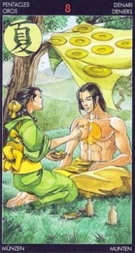 Таро Манга. Значение карт, трактовки. Масть пентаклей