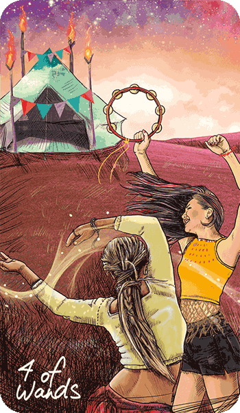 Таро Светлого провидца. Значение карт, трактовки. Масть жезлов