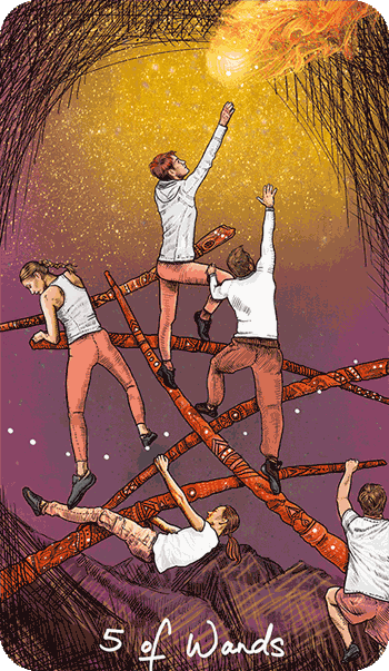 Таро Светлого провидца. Значение карт, трактовки. Масть жезлов