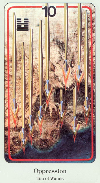 Таро Хайндля. Значение карт, трактовки. Масть жезлов