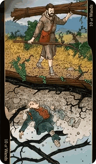 Таро Оппозиций. Значение карт, трактовки. Масть жезлов