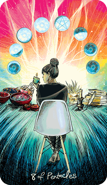 Таро Светлого провидца. Значение карт, трактовки. Масть пентаклей