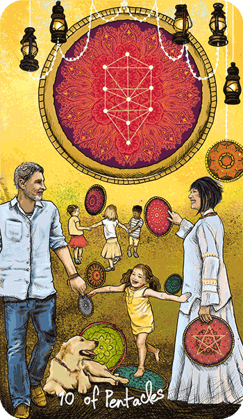 Таро Светлого провидца. Значение карт, трактовки. Масть пентаклей