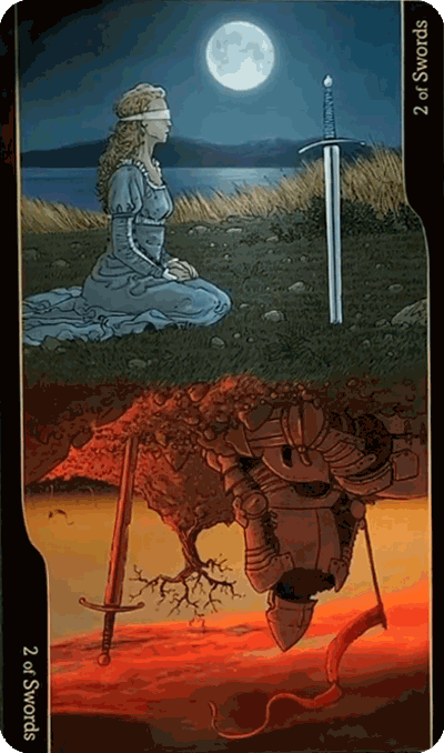 Таро Оппозиций. Значение карт, трактовки. Масть мечей