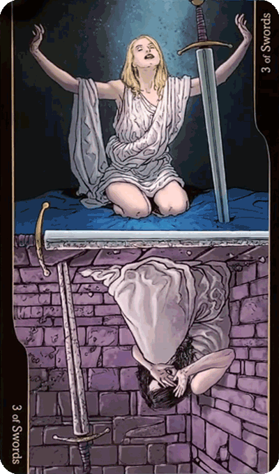 Таро Оппозиций. Значение карт, трактовки. Масть мечей