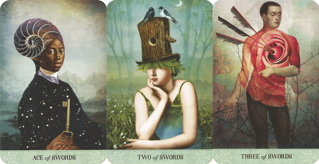 Таро Мистические моменты. Значение карт, трактовки. Масть мечей