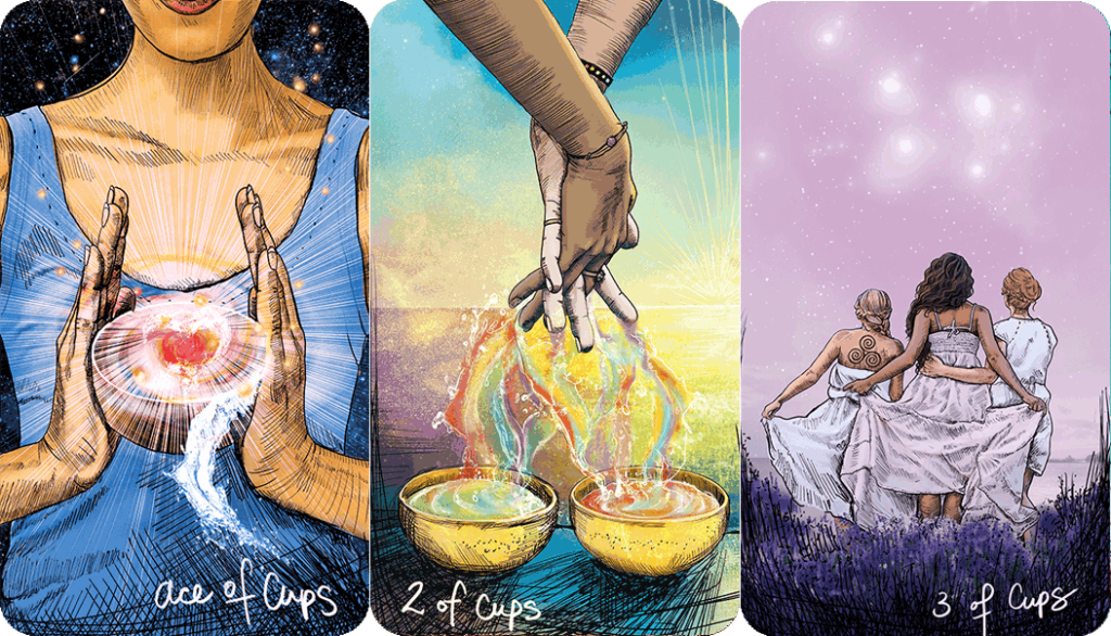 Таро Светлого провидца. Значение карт, трактовки. Масть кубков