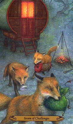 Таро Зачарованного Леса. Значение карт, трактовки. Масть испытаний