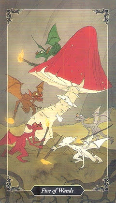 Таро Темного леса. Значение карт, трактовки. Масть жезлов