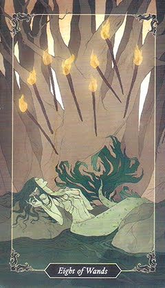 Таро Темного леса. Значение карт, трактовки. Масть жезлов