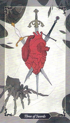 Таро Темного леса. Значение карт, трактовки. Масть мечей