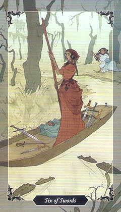 Таро Темного леса. Значение карт, трактовки. Масть мечей