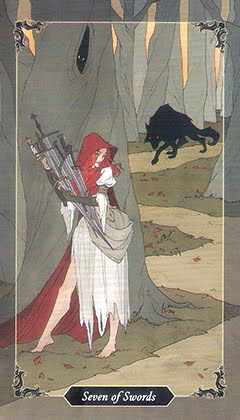 Таро Темного леса. Значение карт, трактовки. Масть мечей