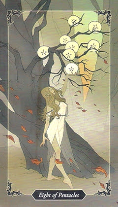 Таро Темного леса. Значение карт, трактовки. Масть пентаклей