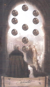 Таро Небо и Земля. Значение карт, трактовки. Масть пентаклей