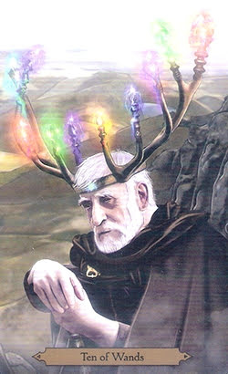 Таро Чародеев. Значение карт, трактовки. Масть жезлов