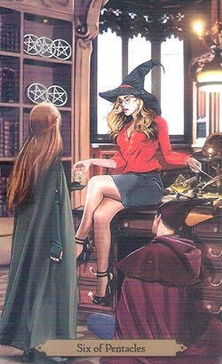 Таро Чародеев. Значение карт, трактовки. Масть пентаклей