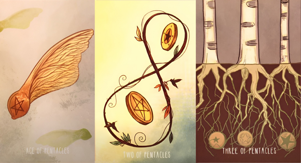 Таро Пространств. Значение карт, трактовки. Масть пентаклей