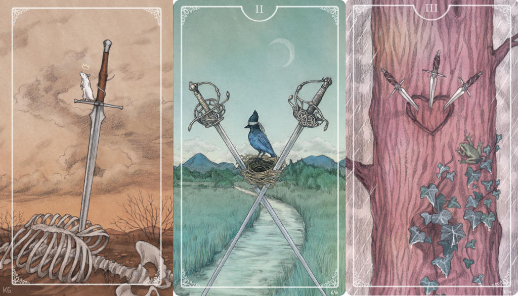 Таро Остары. Значение карт, трактовки. Масть мечей